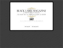 Tablet Screenshot of blacklabelmag.com
